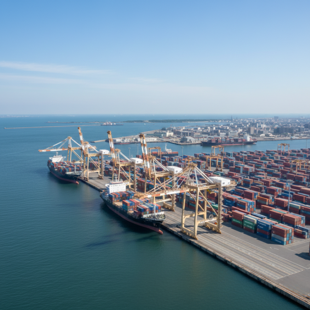 Niigata port Visualizes real economic activity and logistics strength.