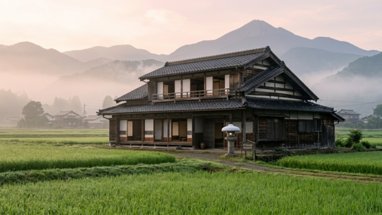 Quiet Rural Landscape in Niigata, Japan