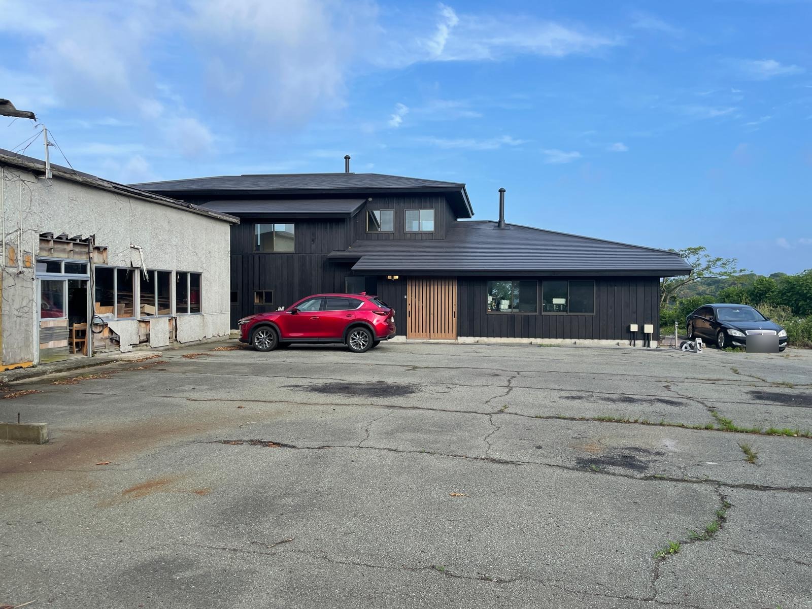 Exterior of La Colline, a renovated former guesthouse on Sado Island, Niigata